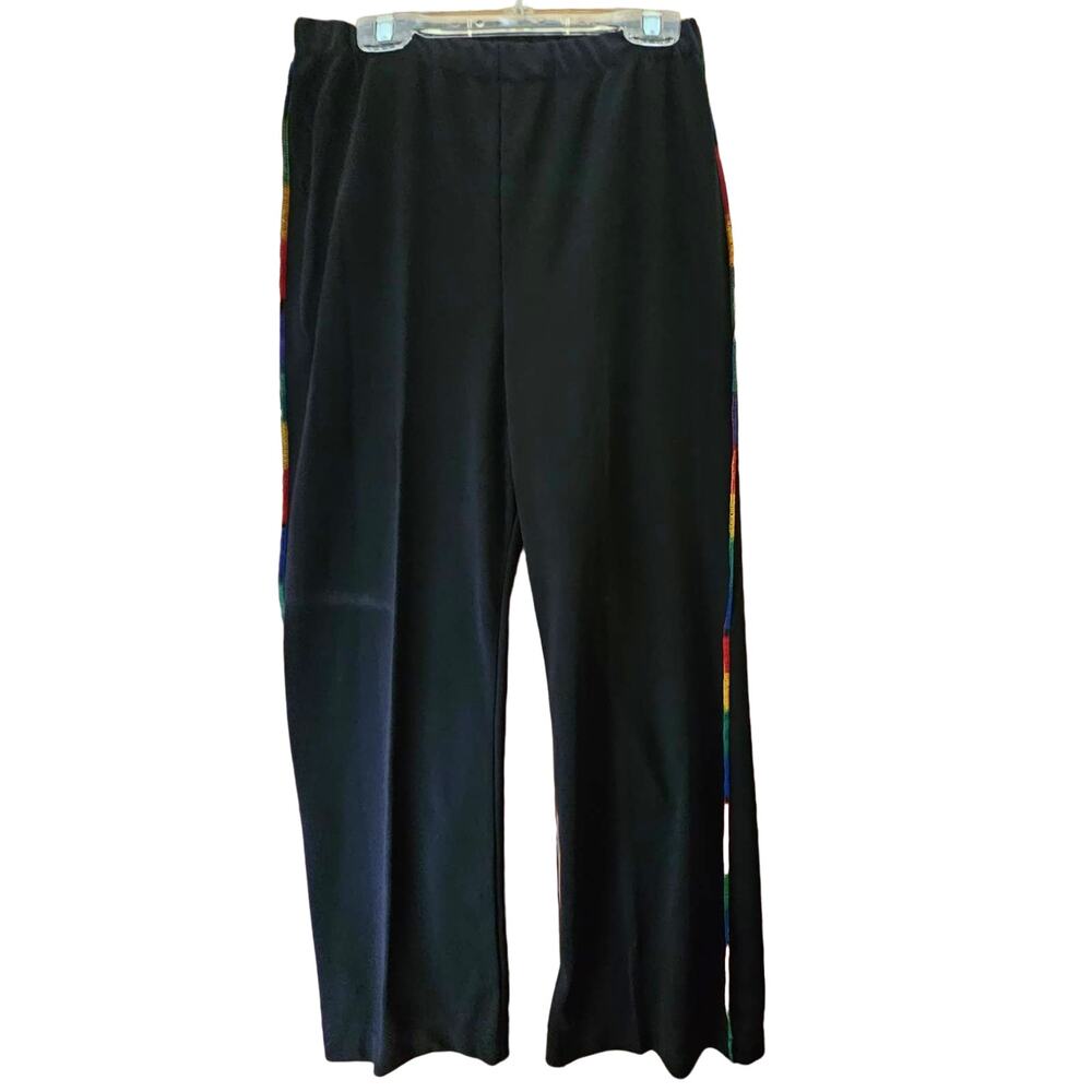 Vintage Black Vintage Knit Flare Pants Size Small